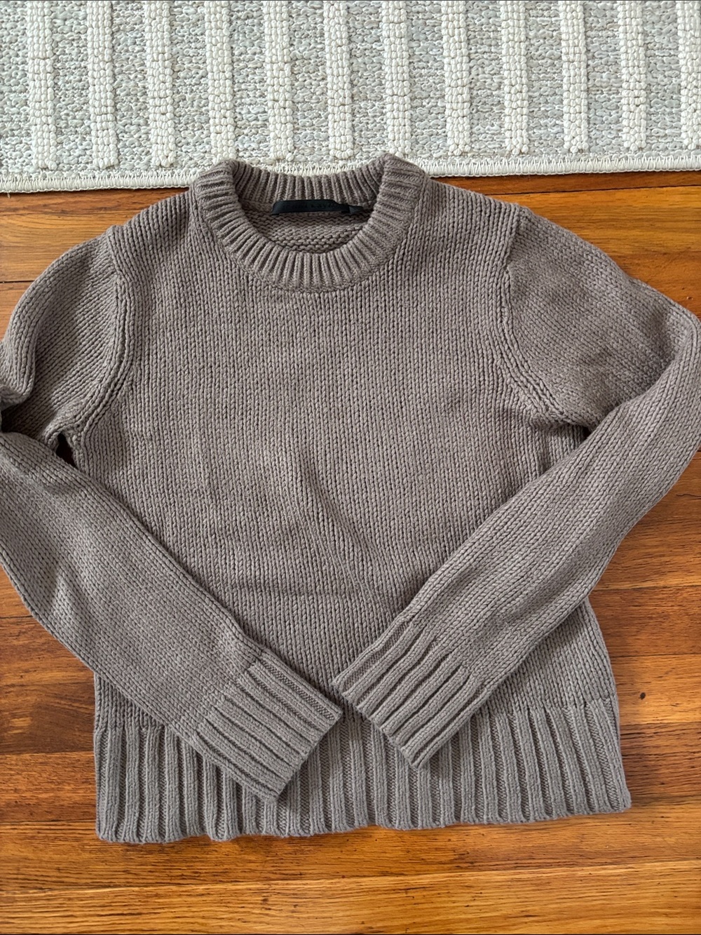 Jenni Kayne Classic Crewneck Sweater in Taupe